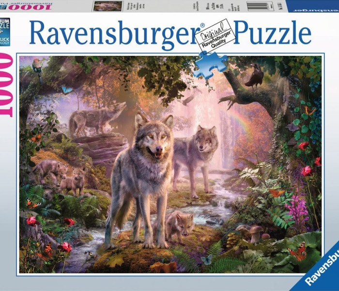 Puzzle - Ravensburger - Vlčia rodina v lete