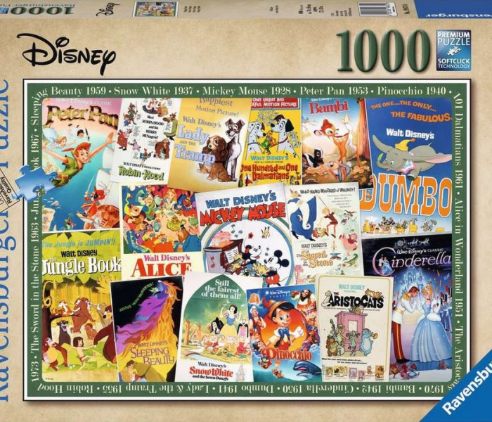 Puzzle - Ravensburger - Walt Disney plagáty