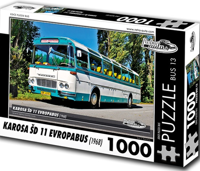 Puzzle - Retro-auta - Bus Karosa ŠD 11 Evropabus (1968)