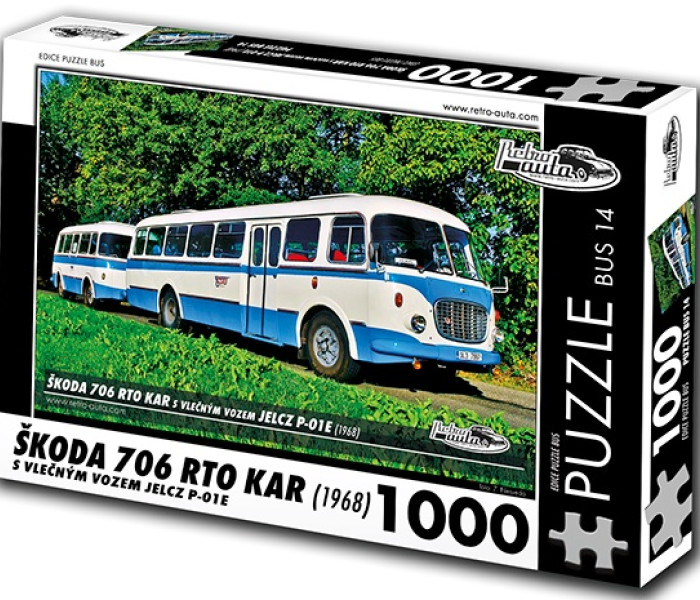 Puzzle - Retro-auta - Bus Škoda 706 RTO KAR (1968)