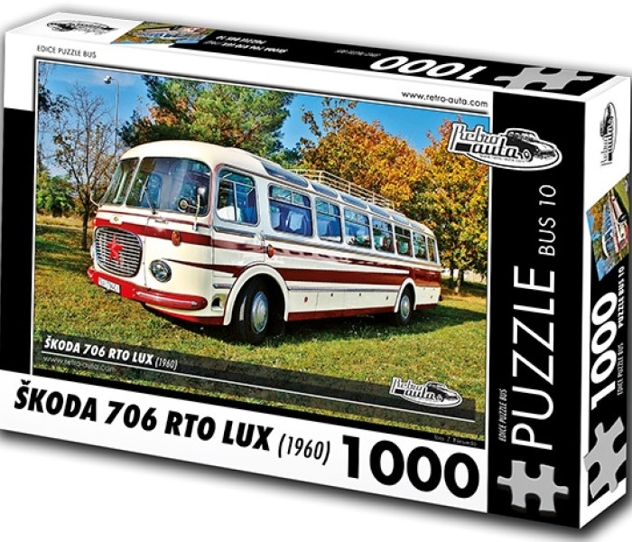 Puzzle - Retro-auta - Bus Škoda 706 RTO LUX (1960)