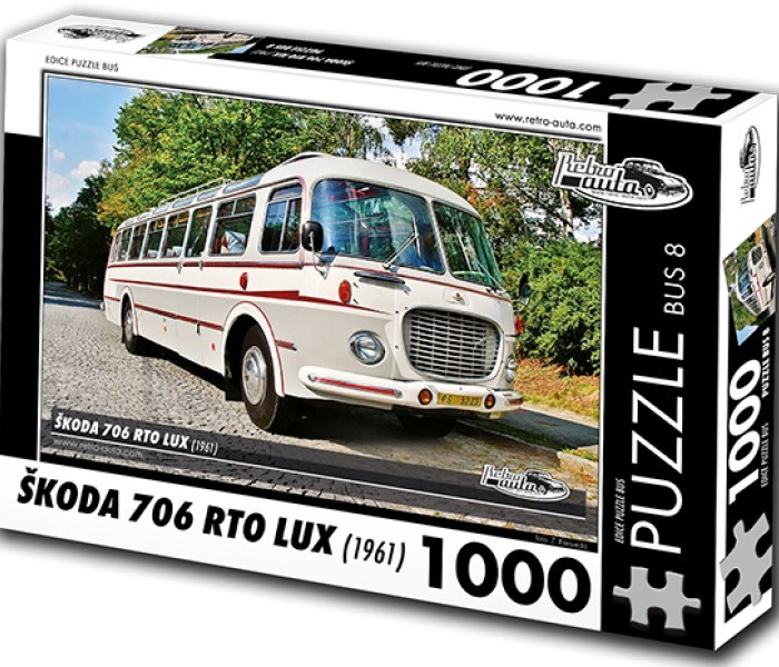Puzzle - Retro-auta - Autobuz Škoda 706 RTO LUX (1961)