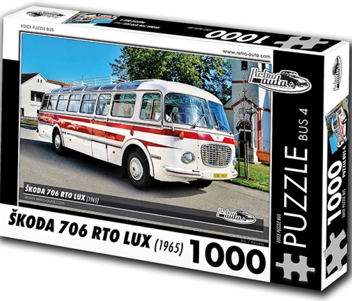 Puzzle - Retro-auta - Bus Škoda 706 RTO LUX (1965)