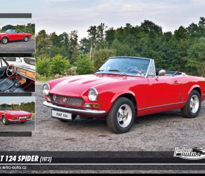 Puzzle - Retro-auta - Fiat 124 Spider (1973)