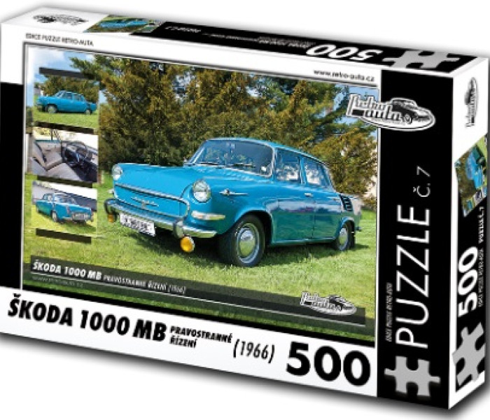 Puzzle - Retro-auta - Puzzle Škoda 1000 MB (1966)