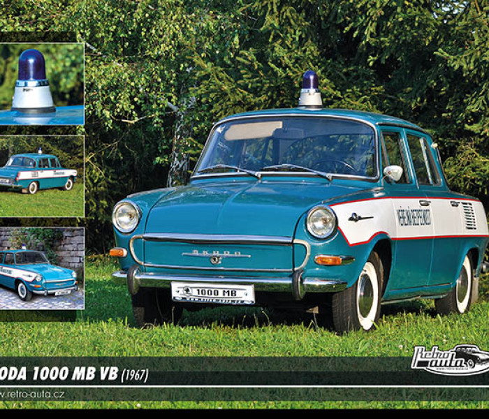 Puzzle - Retro-auta - Škoda 1000 MB VB (1967)