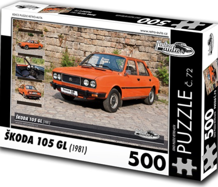 Puzzle - Retro-auta - Puzzle Skoda 105 GL (1981)