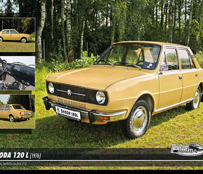 Puzzle - Retro-auta - Škoda 120 L (1976)