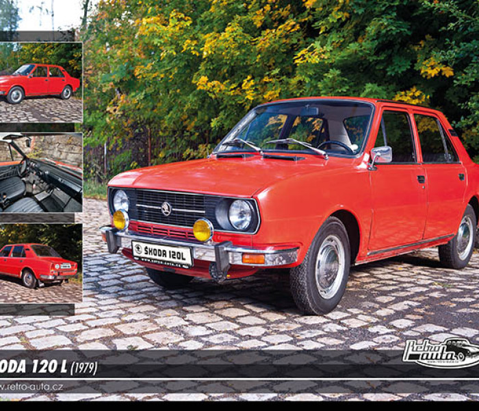 Puzzle - Retro-auta - Škoda 120 L (1979)