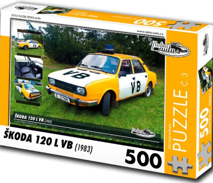 Puzzle - Retro-auta - Škoda 120 L VB (1983)