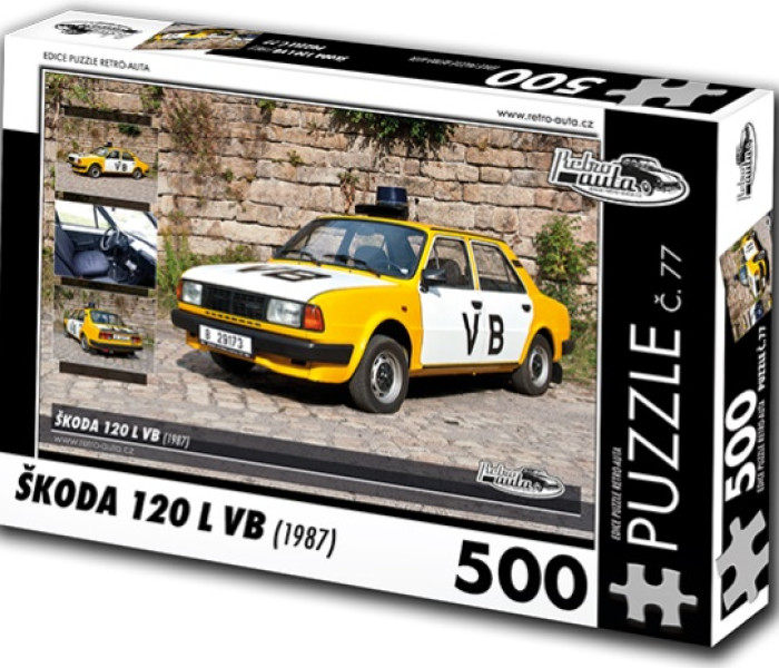 Puzzle - Retro-auta - Puzzle Škoda 120 L VB (1987)