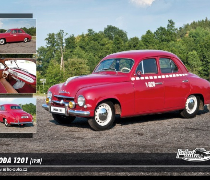 Puzzle - Retro-auta - Škoda 1201 (1958)