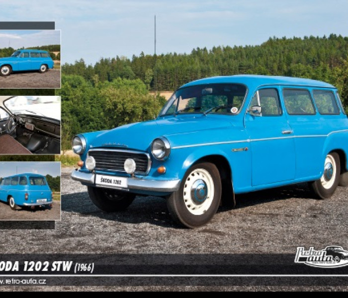 Puzzle - Retro-auta - Škoda 1202 STW (1966)