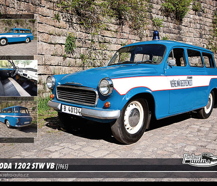 Puzzle - Retro-auta - Puzzle Škoda 1202 STW VB (1965)