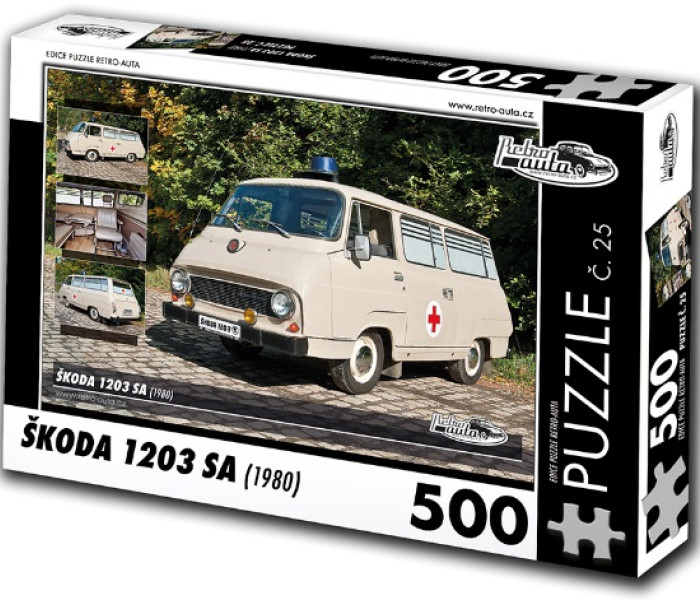Puzzle - Retro-auta - Škoda 1203 SA (1980)