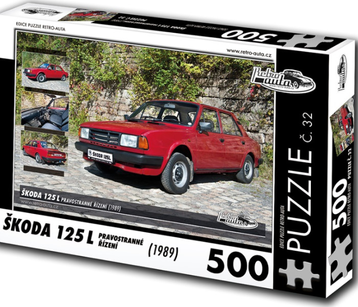 Puzzle - Retro-auta - Škoda 125 L (1989)