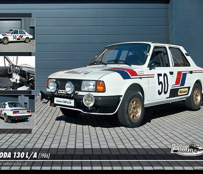 Puzzle - Retro-auta - Škoda 130 LA (1986)