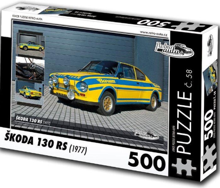 Puzzle - Retro-auta - Škoda 130 RS (1977)