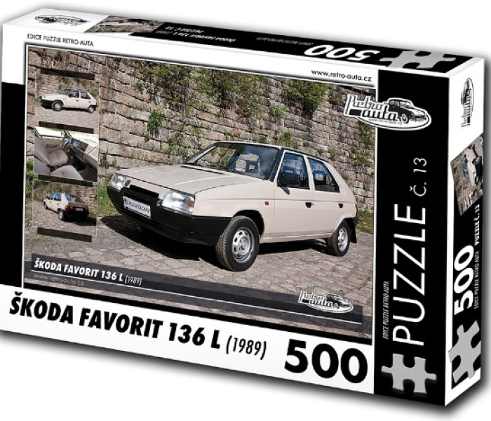 Puzzle - Retro-auta - Škoda Favorit 136 L (1989)