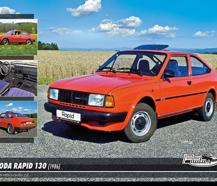 Puzzle - Retro-auta - Škoda Rapid 130 (1986)