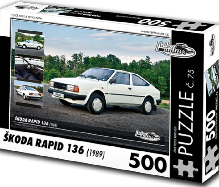 Puzzle - Retro-auta - Škoda Rapid 136 (1988)