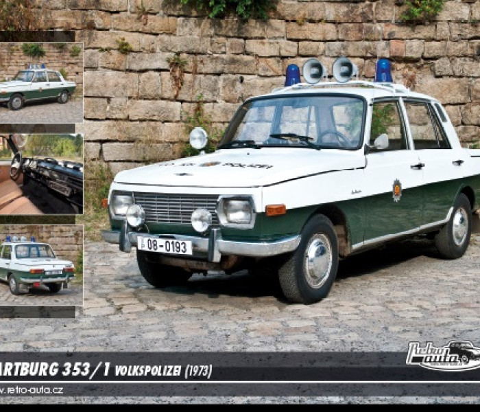 Puzzle - Retro-auta - Wartburg 353/1 (1973)