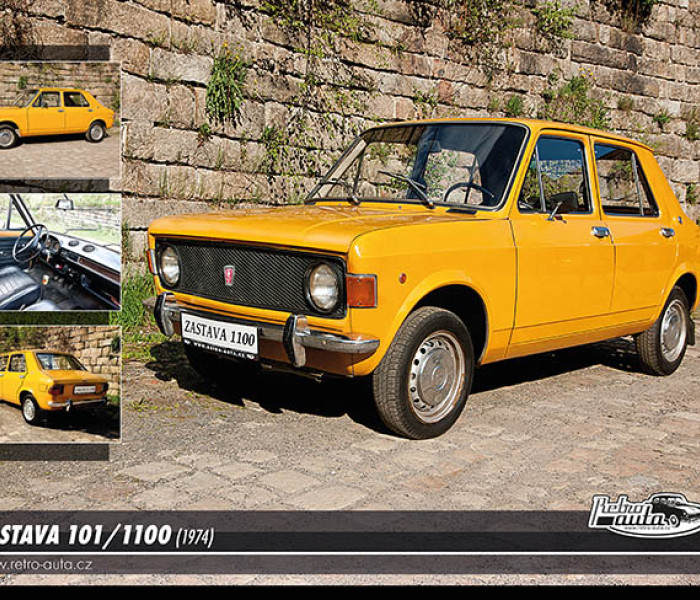 Puzzle - Retro-auta - Puzzle Zastava 101/1100 (1974)