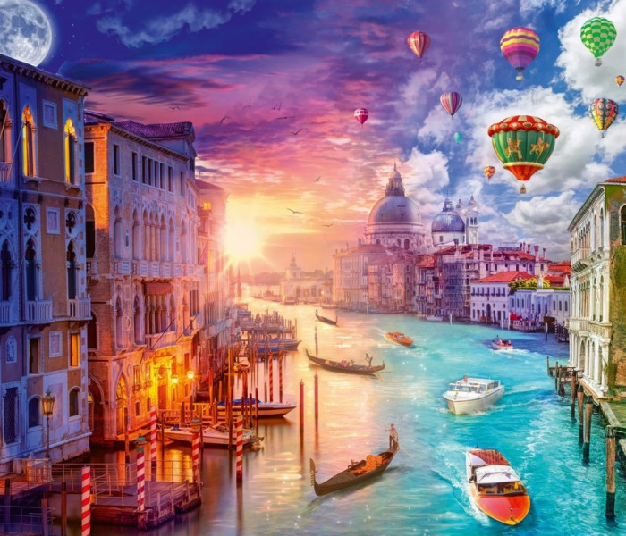 Puzzle - Schmidt - Benátky - deň a noc
