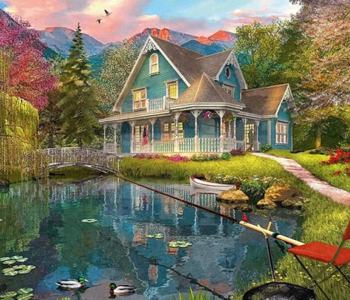 Puzzle - Schmidt - Chata u jazera