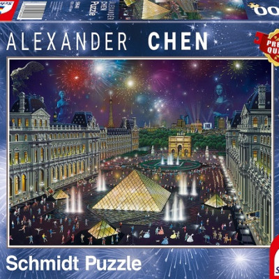 Ohňostroje na Louvrom