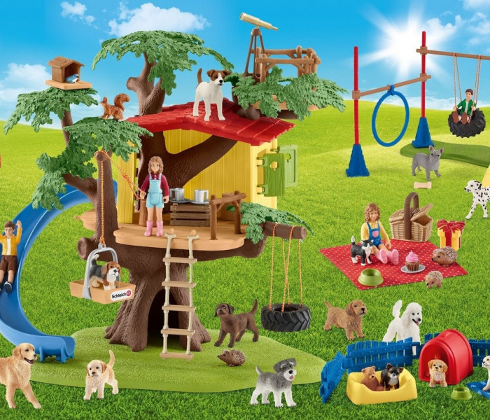 Puzzle - Schmidt - Šťastní psíci + figúrka Schleich