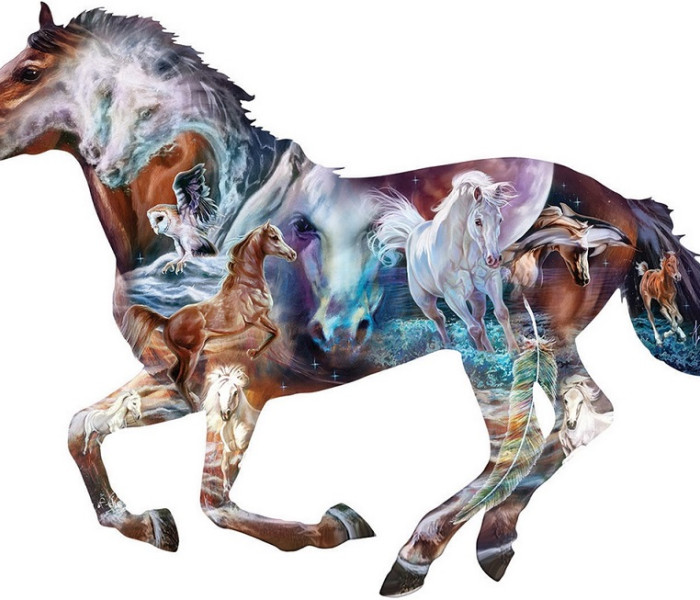 Puzzle - Sunsout - Záhadný kôň