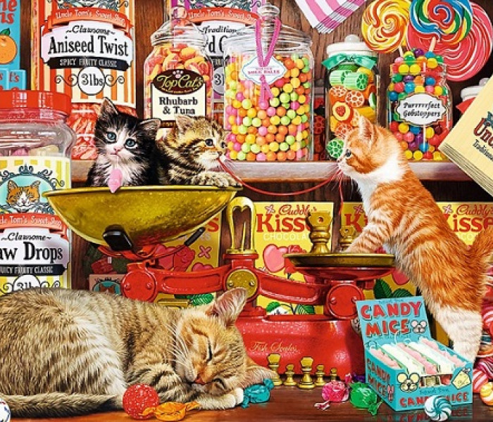 Puzzle - Trefl - Macskajutalomfalatok