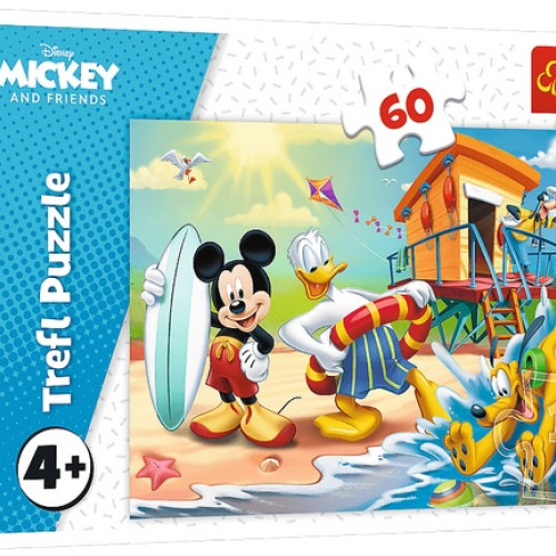 Mickey Mouse na pláži