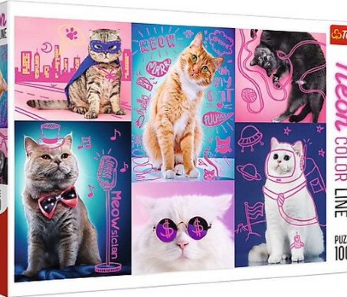 Puzzle - Trefl - Super mačky